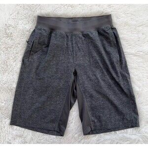 Lululemon Heather Gray & Olive Green 11” T.H.E. Shorts Men’s Size Small